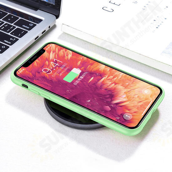 Smooth Shockproof Soft Liquid Silicone Rubber Back Cover Protective Case for iPhone 11 Pro 5.8 inch