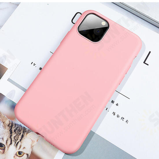 Smooth Shockproof Soft Liquid Silicone Rubber Back Cover Protective Case for iPhone 11 Pro 5.8 inch