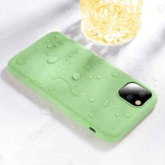 Smooth Shockproof Soft Liquid Silicone Rubber Back Cover Protective Case for iPhone 11 Pro 5.8 inch