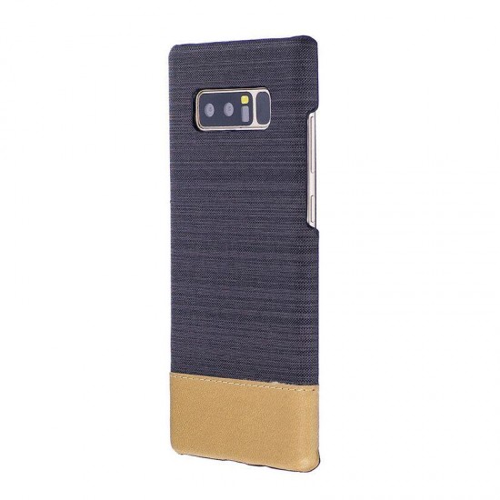 Canvas PU Leather Protective Case For Samsung Galaxy Note 8