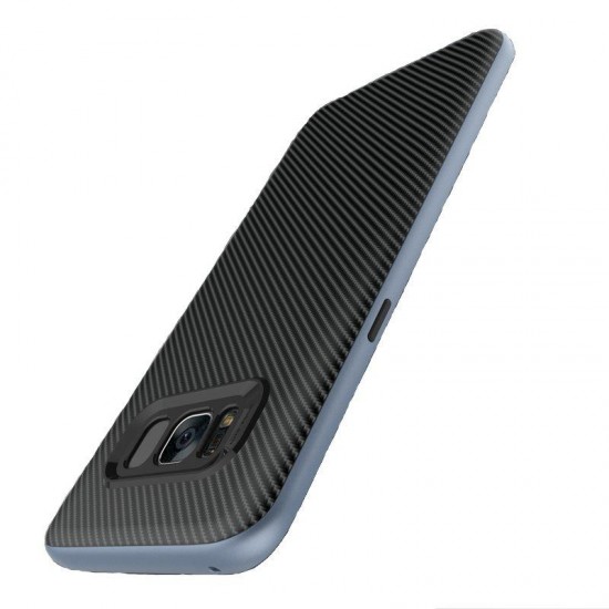 Carbon Fiber PC Frame+TPU Back Case For Samsung Galaxy S8 Plus