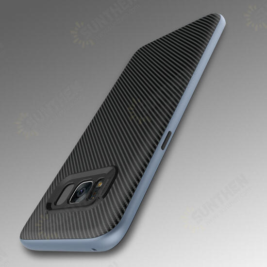 Carbon Fiber PC Frame+TPU Back Case For Samsung Galaxy S8 Plus