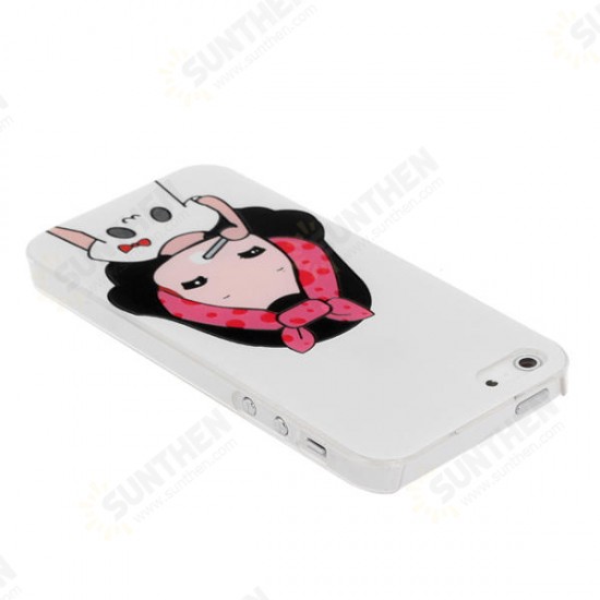 Cartoon Lovers Brush Teeth Pattern Relief Protective Case For iPhone 5 Cartoon Lovers Brush Teeth Pattern Relief Protective Case For iPhone 5