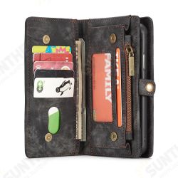 Magnetic Detachable Zipper Wallet Cash Pocket Card Slots Protective Case For iPhone XR Magnetic Detachable Zipper Wallet Cash Pocket Card Slots Protective Case For iPhone XR