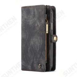 Magnetic Detachable Zipper Wallet Cash Pocket Card Slots Protective Case For iPhone XS Max