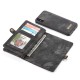 Magnetic Detachable Zipper Wallet Cash Pocket Card Slots Protective Case For iPhone XS Max