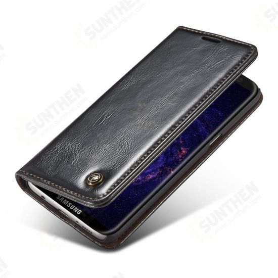 Magnetic Flip Wallet Kickstand Case For Samsung Galaxy S8/S8 Plus