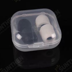 Clear White Plastic Mini Box Case For Earbud Tips Cover Ear Muff Clear White Plastic Mini Box Case For Earbud Tips Cover Ear Muff