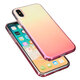 Color Gradient Shockproof Transparent Hard PC Case Cover for iPhone X