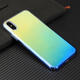 Color Gradient Shockproof Transparent Hard PC Case Cover for iPhone X