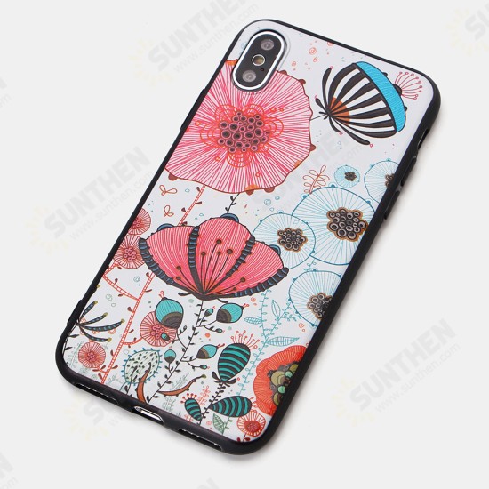 Colorful Bus Elephant Painting TPU Protective Case Back Cover for for iPhone 6 / 6S / 6 Plus / 6S Plus / 7 / 8 / 7 Plus / 8 Plus / X / XS / XR / XS Max