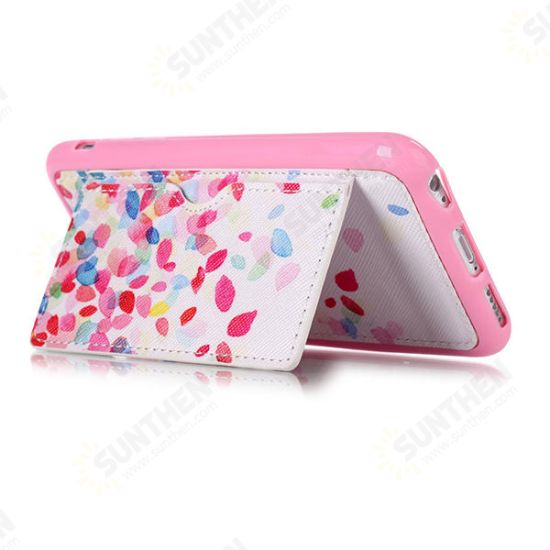 Colorful Petals Pattern Back Holder Case For iPhone 6 6s Colorful Petals Pattern Back Holder Case For iPhone 6 6s