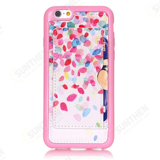 Colorful Petals Pattern Back Holder Case For iPhone 6 6s Colorful Petals Pattern Back Holder Case For iPhone 6 6s