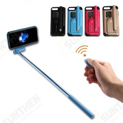 Creative All In One Portable bluetooth Selfie Stick with Remote Controller Protective Case for iPhone 7 / 8 / 7 Plus / 8 Plus Creative All In One Portable bluetooth Selfie Stick with Remote Controller Protective Case for iPhone 7 / 8 / 7 Plus / 8 Plus