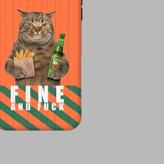 Creative Cute Gigantic Cat Pattern Protective Case Back Cover for iPhone 11 / 11 Pro / 11 Pro Max / X / XS / XR / XS Max / 7 / 8 / 7 Plus / 8 Plus