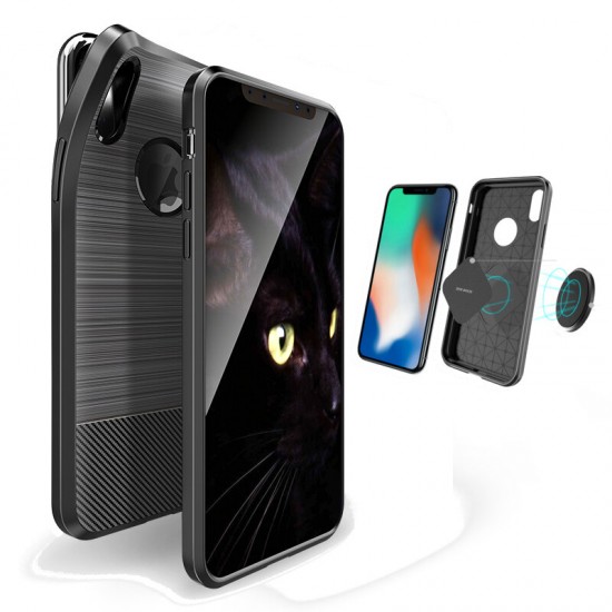 Magnetic Heat Dissipation Soft TPU Protective Case for iPhone X