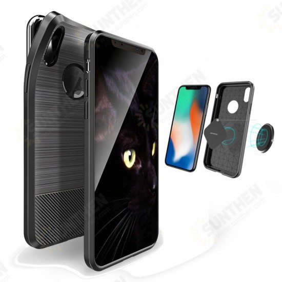 Magnetic Heat Dissipation Soft TPU Protective Case for iPhone X