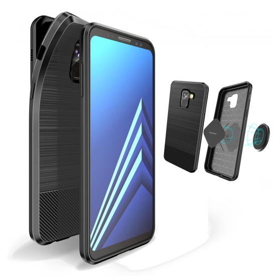 Magnetic Soft TPU Protective Case for Samsung Galaxy A8 2018