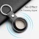 Portable PU Leather Protective Cover Sleeve with Keychain for Apple AirTag bluetooth Tracker