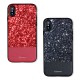 Diamond Bling PU Leather Protective Case for iPhone X