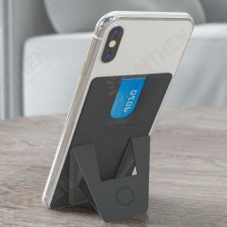 Universal Stick On Phone Wallet Cellphone Card Holder Magnetic Sticky with Card Slot Desktop Stand for iPhone 12 Galaxy S21 POCO M3 Universal Stick On Phone Wallet Cellphone Card Holder Magnetic Sticky with Card Slot Desktop Stand for iPhone 12 Galaxy S21 POCO M3