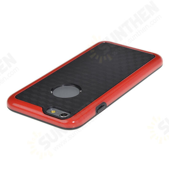 Double Color With Logo Hole Hornet Case For iPhone 6 Random Delivery