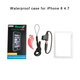 For iPhone 6 4.7 inch Waterproof Case Transparent Touch Screen Shockproof Full Cover Protective Case