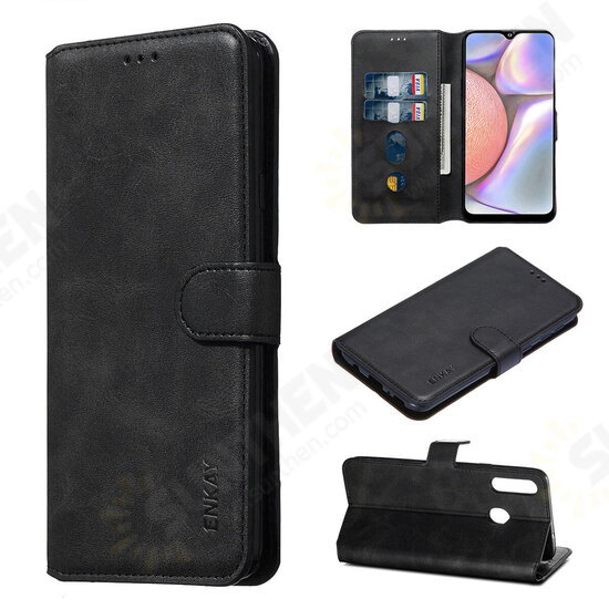 ENK-PUC026 for Samsung Galaxy A10S / M01S Case Magnetic Flip with Multi-Card Slot Stand PU Leather + TPU Shockproof Full Body Protective Case ENK-PUC026 for Samsung Galaxy A10S / M01S Case Magnetic Flip with Multi-Card Slot Stand PU Leather + TPU Shockproof Full Body Protective Case