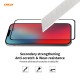 2-in-1 for iPhone 12 Accessories Shockproof with Lens Protector Soft Liquid Silicone Rubber Protective Case + 9H Full Glue Full Coverage Tempered Glass Screen Protector