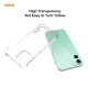 2-in-1 for iPhone 12 Mini Accessories with Airbags Non-Yellow Transparent TPU Protective Case + 9H Anti-Scratch Tempered Glass Screen Protector