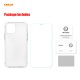 2-in-1 for iPhone 12 Mini Accessories with Airbags Non-Yellow Transparent TPU Protective Case + 9H Anti-Scratch Tempered Glass Screen Protector