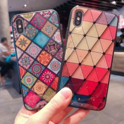 Ethnic Style Colored Rhombic Epoxy Shockproof Protective Case for iPhone X / XS / XR / XS Max / 7 / 8 / 7 Plus / 8 Plus / 6 / 6S / 6 Plus / 6S Plus Ethnic Style Colored Rhombic Epoxy Shockproof Protective Case for iPhone X / XS / XR / XS Max / 7 / 8 / 7 Plus / 8 Plus / 6 / 6S / 6 Plus / 6S Plus