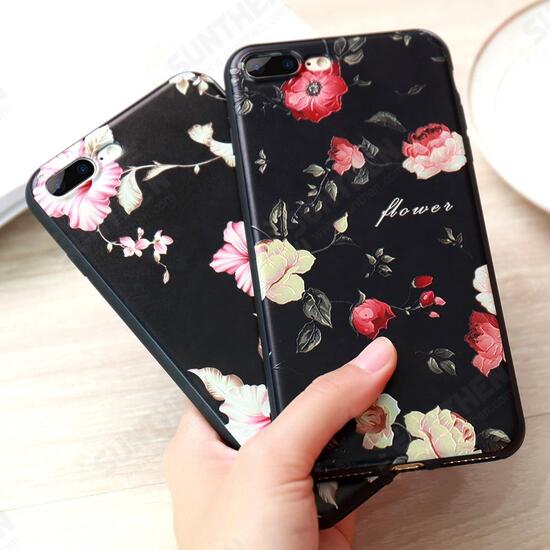 3D Relief Printing Flower Soft TPU Case for iPhone 7/8 7Plus/8Plus