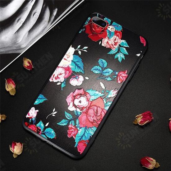 3D Relief Printing Flower Soft TPU Case for iPhone 7/8 7Plus/8Plus