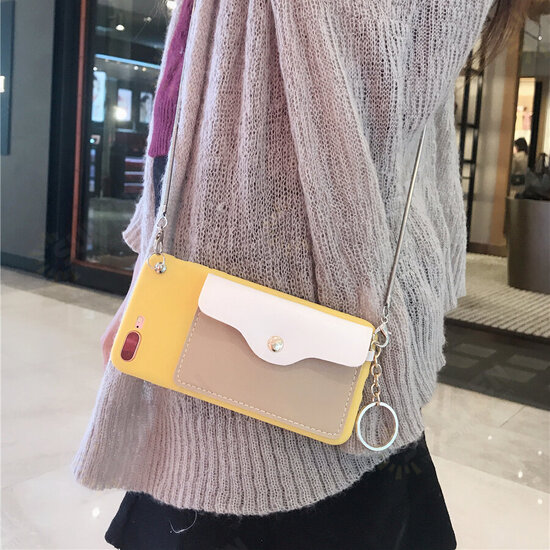 Fashion Creative Wallet Pattern Silicone Protective Case with Strap Card Slot for iPhone X / XS / XR / XS Max / 6 / 7 / 8 / 6S Plus / 6 Plus / 7 Plus / 8 Plus Fashion Creative Wallet Pattern Silicone Protective Case with Strap Card Slot for iPhone X / XS / XR / XS Max / 6 / 7 / 8 / 6S Plus / 6 Plus / 7 Plus / 8 Plus