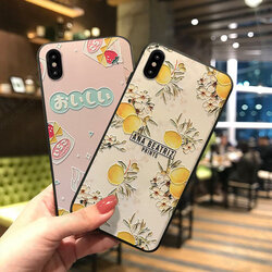 Fashion Food Cartoon Pattern 3D Embossed TPU Protective Case for iPhone X / XS / XR / XS Max / 6 / 7 / 8 / 6S Plus / 6 Plus / 7 Plus / 8 Plus