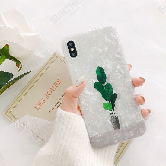 Fashion Glossy Conch Shell Pattern Cartoon Plants Shockproof TPU Protective Case for iPhone X / XS / XR / XS Max / 6 / 7 / 8 / 6S Plus / 6 Plus / 7 Plus / 8 Plus Fashion Glossy Conch Shell Pattern Cartoon Plants Shockproof TPU Protective Case for iPhone X / XS / XR / XS Max / 6 / 7 / 8 / 6S Plus / 6 Plus / 7 Plus / 8 Plus
