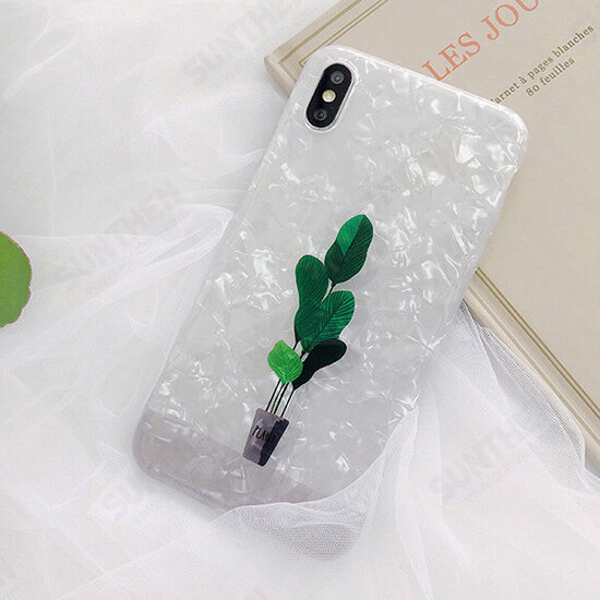 Fashion Glossy Conch Shell Pattern Cartoon Plants Shockproof TPU Protective Case for iPhone X / XS / XR / XS Max / 6 / 7 / 8 / 6S Plus / 6 Plus / 7 Plus / 8 Plus Fashion Glossy Conch Shell Pattern Cartoon Plants Shockproof TPU Protective Case for iPhone X / XS / XR / XS Max / 6 / 7 / 8 / 6S Plus / 6 Plus / 7 Plus / 8 Plus