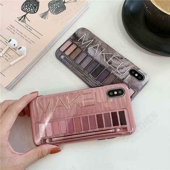 Fashion Ins Creative 3D Eye Shadow Pattern TPU Shockproof Protective Case for iPhone X / XS / XS Max / XR / 6 / 7 Plus / 8 Plus