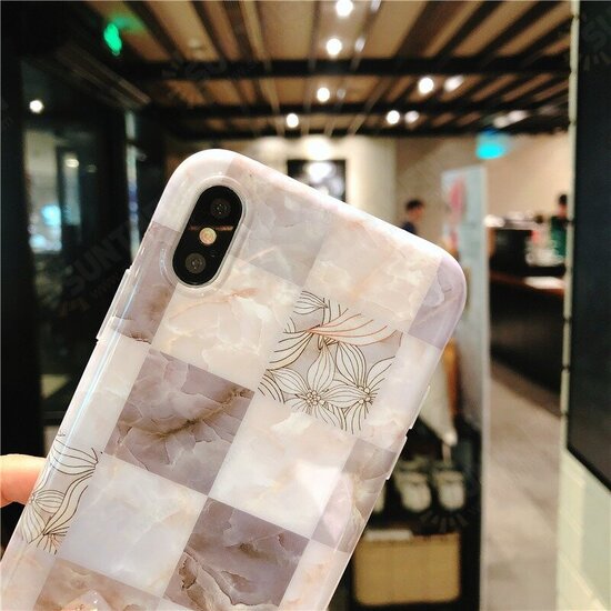 Fashion Ins Marble Pattern TPU Protective Case Back Cover for iPhone X / XS / XR / XS Max / 6 / 7 / 8 / 6S Plus / 6 Plus / 7 Plus / 8 Plus