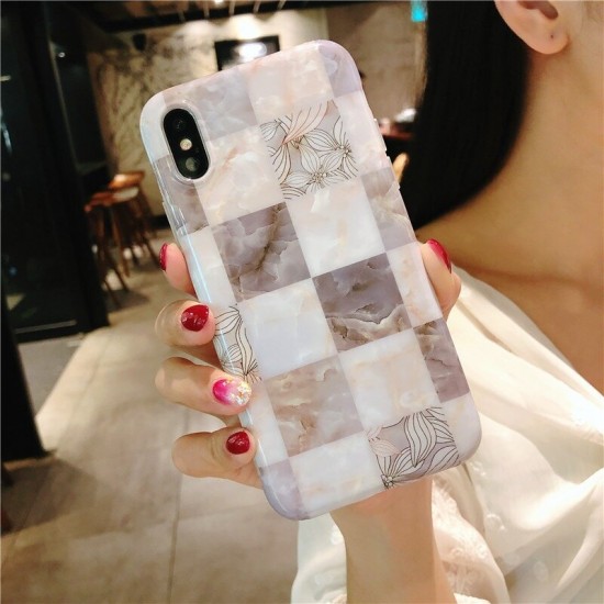 Fashion Ins Marble Pattern TPU Protective Case Back Cover for iPhone X / XS / XR / XS Max / 6 / 7 / 8 / 6S Plus / 6 Plus / 7 Plus / 8 Plus