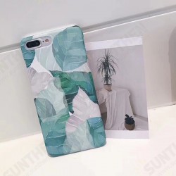 Fashion Ins Plant Pattern Matte TPU Bumpers Shockproof Protective Case for iPhone X / XS / XR / XS Max / 7 / 8 / 7 Plus / 8 Plus
