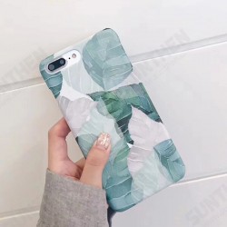 Fashion Ins Plant Pattern Matte TPU Bumpers Shockproof Protective Case for iPhone X / XS / XR / XS Max / 7 / 8 / 7 Plus / 8 Plus