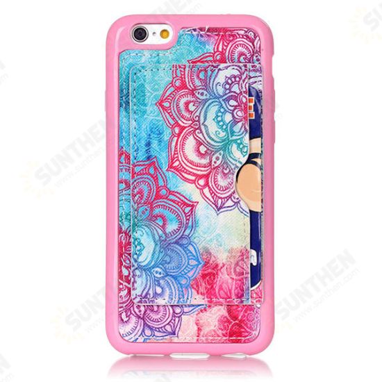 Fashion Pattern Flowers Creative Back Holder Protector Case For iPhone 6/6s Plus Fashion Pattern Flowers Creative Back Holder Protector Case For iPhone 6/6s Plus