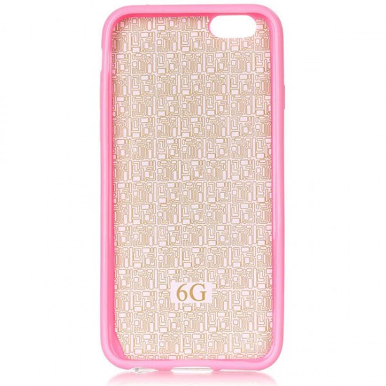 Fashion Pattern Pink Tribe Creative Back Holder Protector Case For iPhone 6/6s Plus