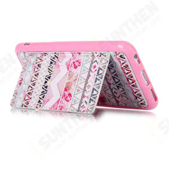 Fashion Pattern Pink Tribe Creative Back Holder Protector Case For iPhone 6/6s Plus