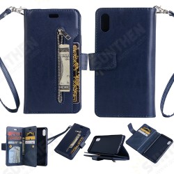 Fashion for iPhone 7 Plus/ 8 Plus Case Flip with Multi-Card Slot Wallet Pocket Stand PU Leather Full Cover Protective Case Back Cover