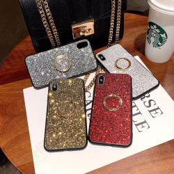 Fashion for iPhone XS Max / 7 / 8 Case Rhinestone Glitter Decoration Shockproof with Bracket Stand Protective Case Fashion for iPhone XS Max / 7 / 8 Case Rhinestone Glitter Decoration Shockproof with Bracket Stand Protective Case