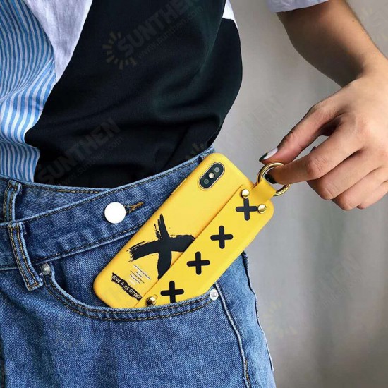 Fashion with Wrist Strap Bracket Shockproof TPU Protective Case for iPhone X / 6 / 6S / 6 Plus / 6S Plus / 7 / 8 / 7 Plus / 8 Plus Fashion with Wrist Strap Bracket Shockproof TPU Protective Case for iPhone X / 6 / 6S / 6 Plus / 6S Plus / 7 / 8 / 7 Plus / 8 Plus
