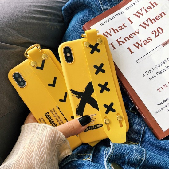 Fashion with Wrist Strap Bracket Shockproof TPU Protective Case for iPhone X / 6 / 6S / 6 Plus / 6S Plus / 7 / 8 / 7 Plus / 8 Plus Fashion with Wrist Strap Bracket Shockproof TPU Protective Case for iPhone X / 6 / 6S / 6 Plus / 6S Plus / 7 / 8 / 7 Plus / 8 Plus